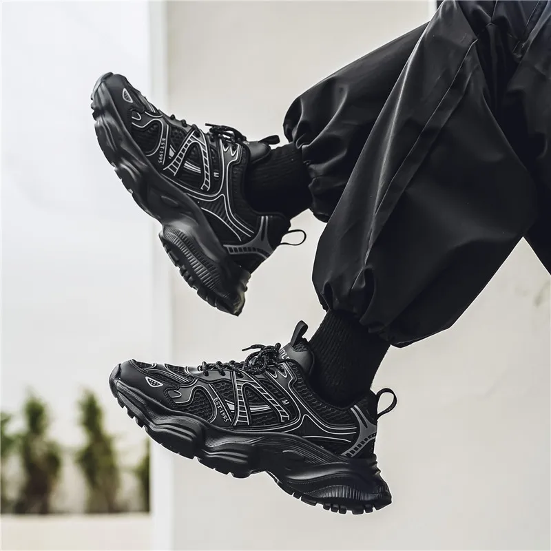 Topland Slip Resistant, Abrasion Resistant, Waterproof Low Top Chunky Sneakers Men's-7