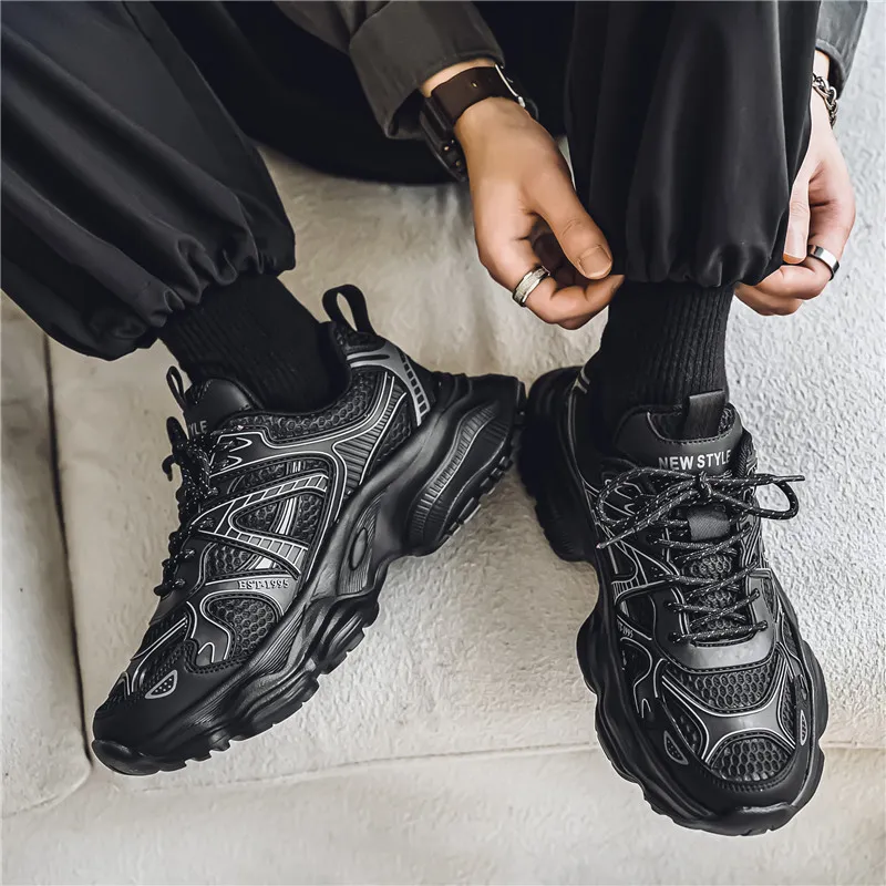 Topland Slip Resistant, Abrasion Resistant, Waterproof Low Top Chunky Sneakers Men's-9