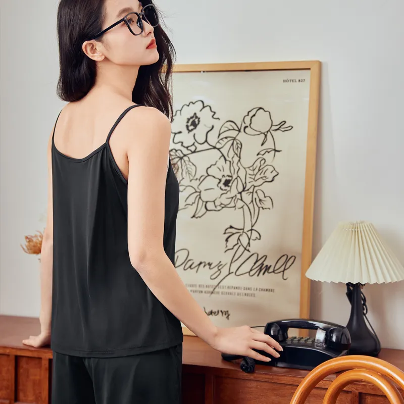 SEM/R Pajama Set Women's Premium Black-4