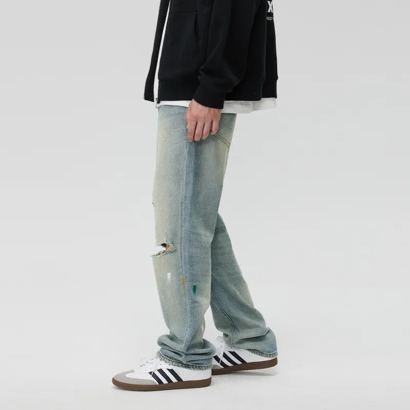 CLIMAX VISION Jeans Unisex Ink Splatter-4