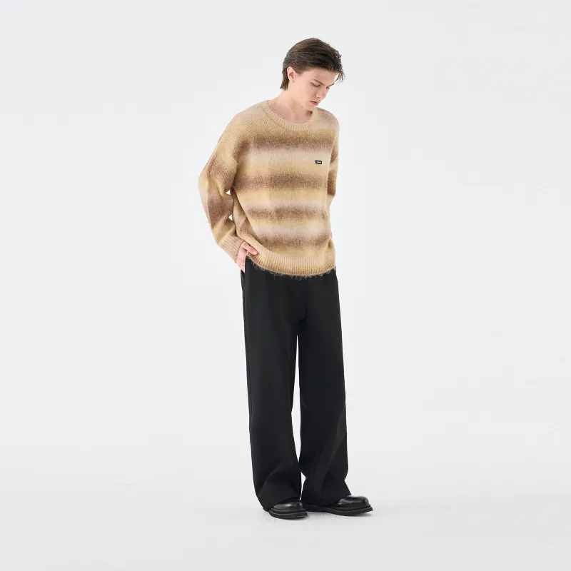 CLIMAX VISION Sweater Unisex Khaki Yellow Brown Gradient-4