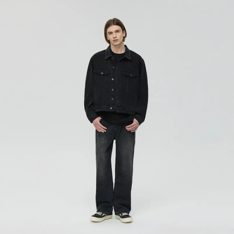 CLIMAX VISION Denim Jackets Unisex Denim Black-5
