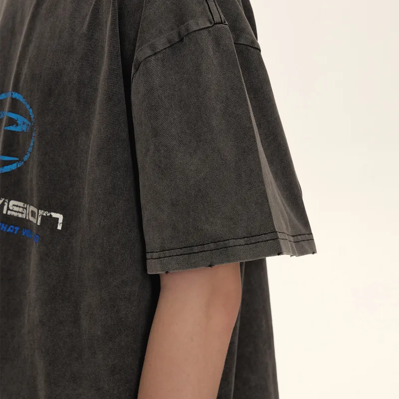 CLIMAX VISION T Shirt Unisex Washed Black-5