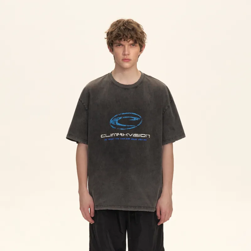 CLIMAX VISION T Shirt Unisex Washed Black-6