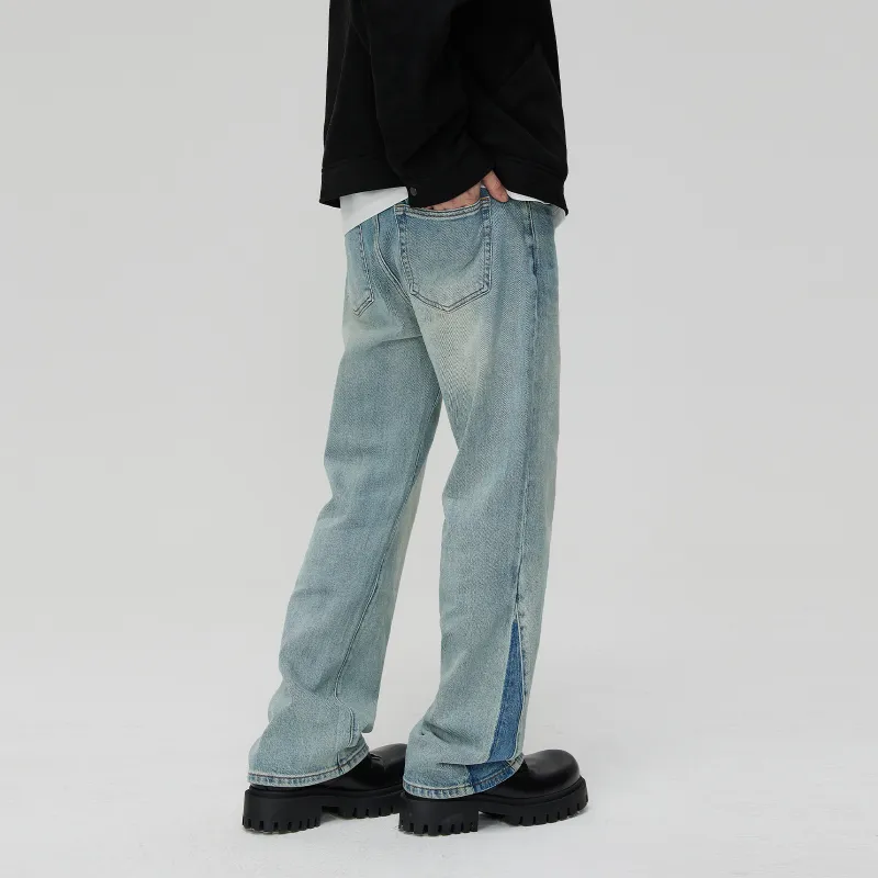 CLIMAX VISION Jeans Men Washed Light Blue-4