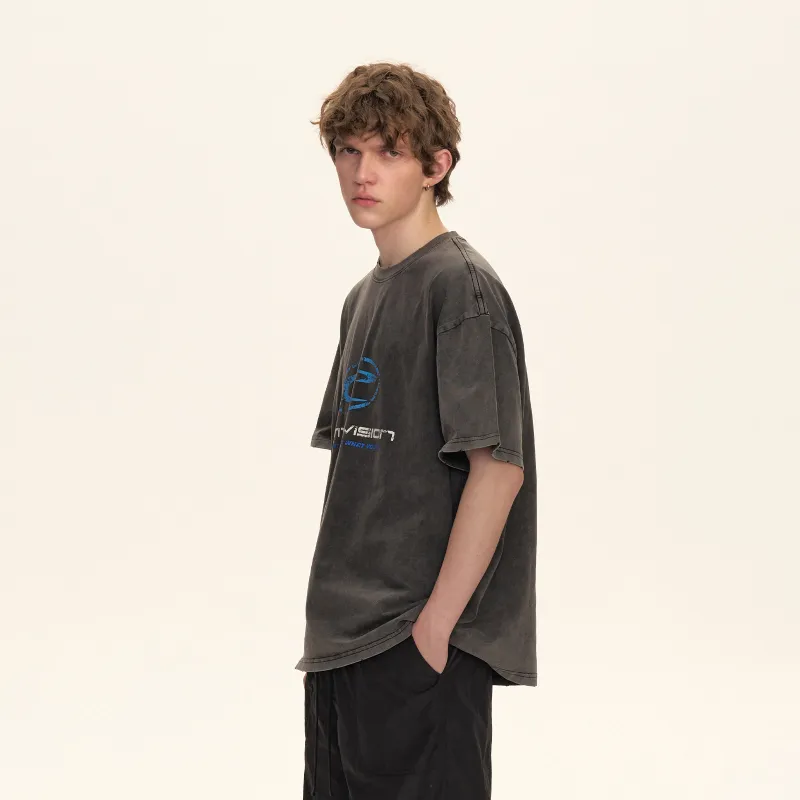 CLIMAX VISION T Shirt Unisex Washed Black-4