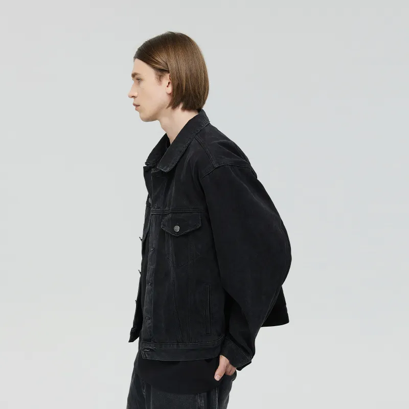 CLIMAX VISION Denim Jackets Unisex Denim Black-3