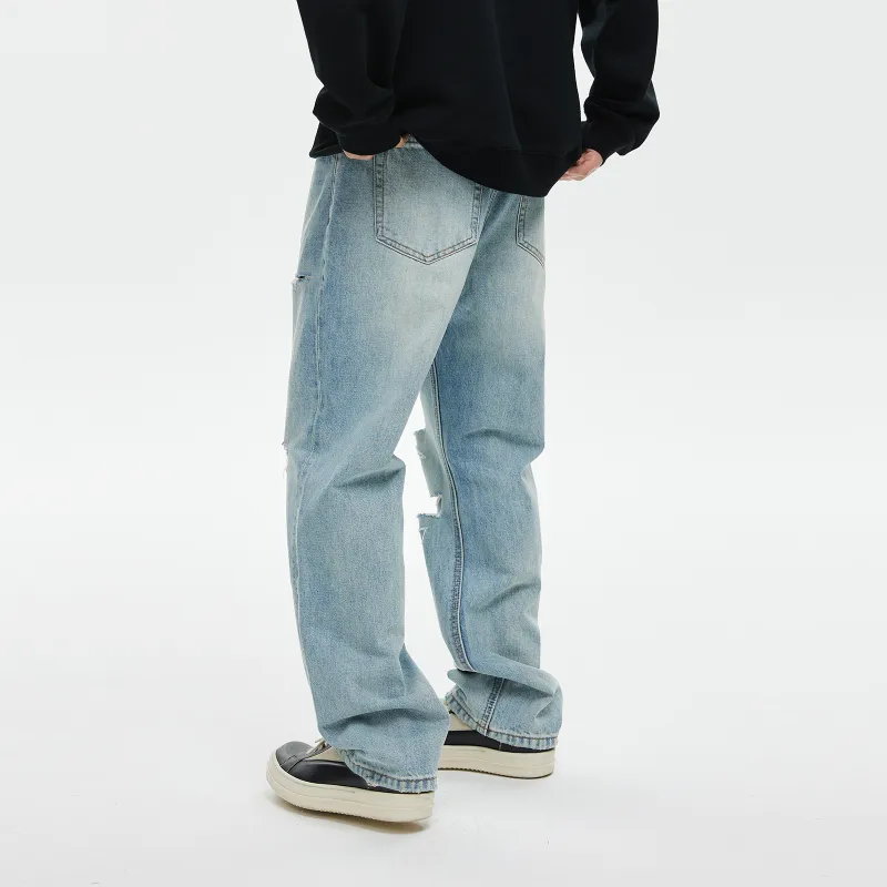 CLIMAX VISION Jeans Unisex Washable Light Blue-4