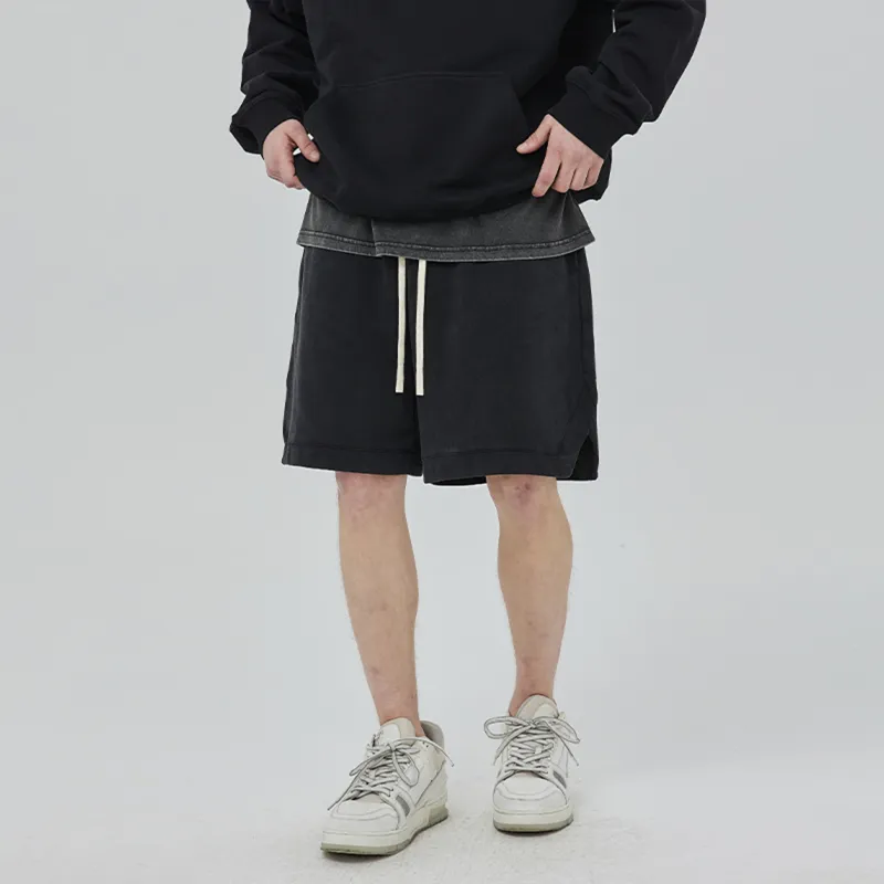 CLIMAX VISION Casual Shorts Men's Washed Black-6