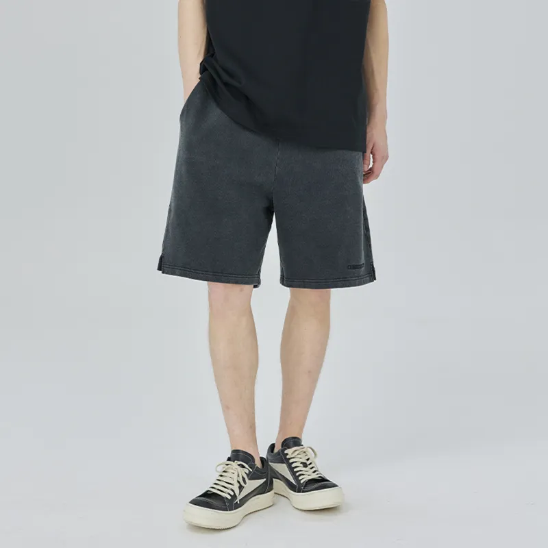 CLIMAX VISION Casual Shorts Unisex Washed Black-2