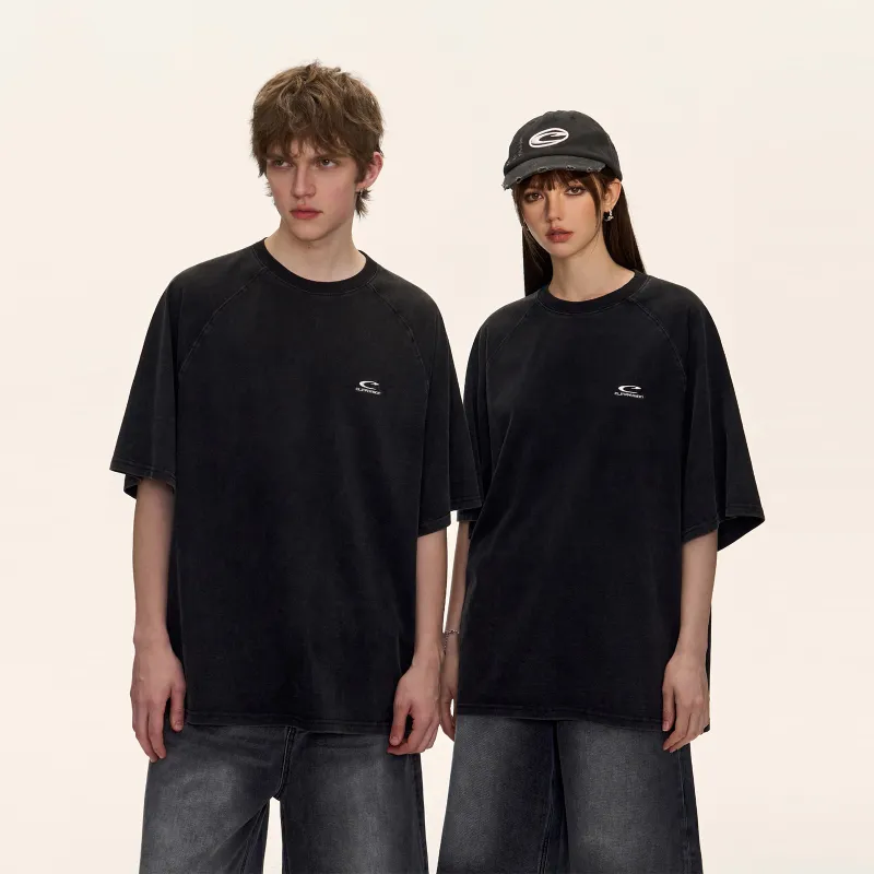 CLIMAX VISION C Collection T Shirt Unisex Washed Black-2