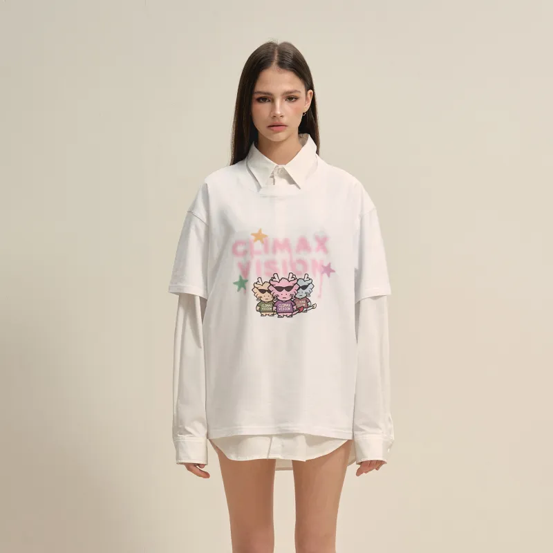 CLIMAX VISION T Shirt Unisex White-2