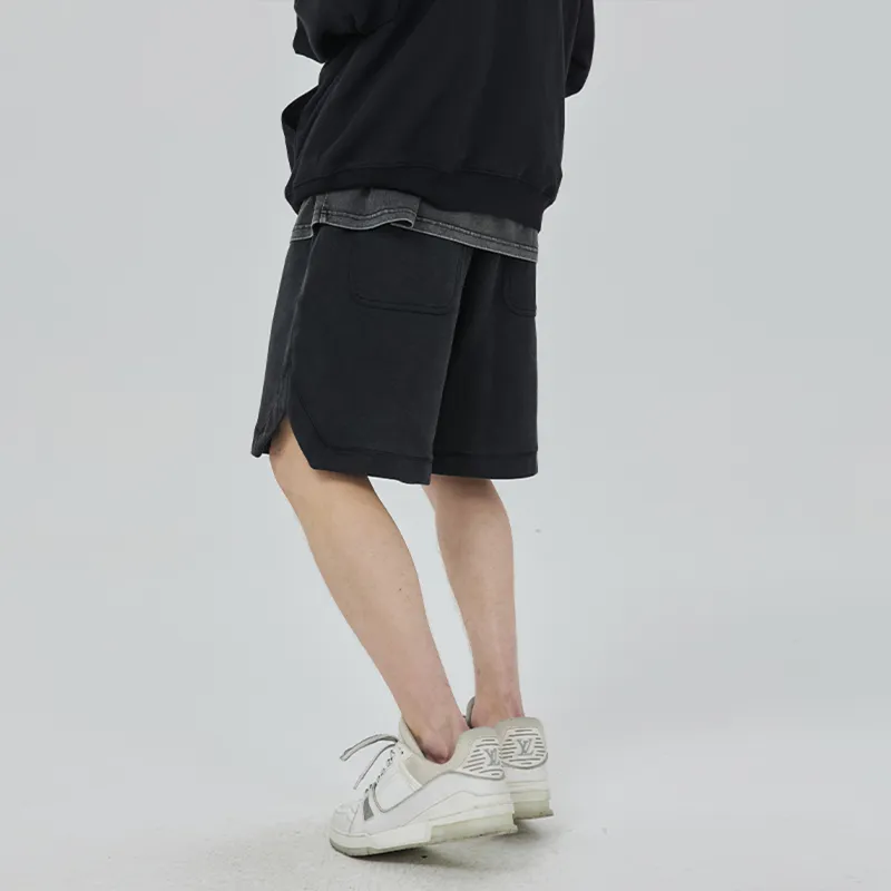 CLIMAX VISION Casual Shorts Men's Washed Black-3
