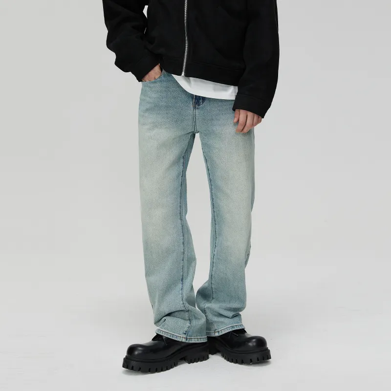 CLIMAX VISION Jeans Men Washed Light Blue-3