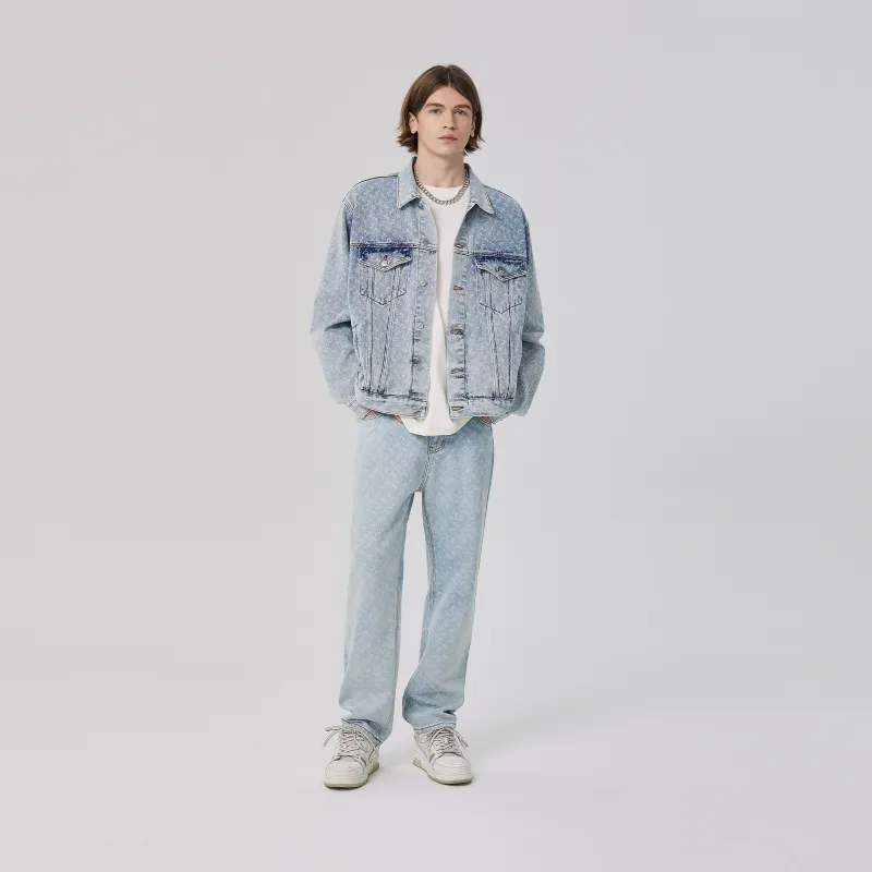 CLIMAX VISION C Collection Denim Jacket Unisex Washed Blue-5