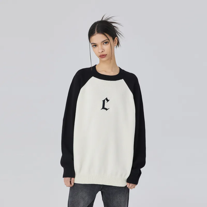 CLIMAX VISION C Collection Sweater Unisex Beige & Black-3