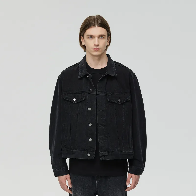 CLIMAX VISION Denim Jackets Unisex Denim Black-2