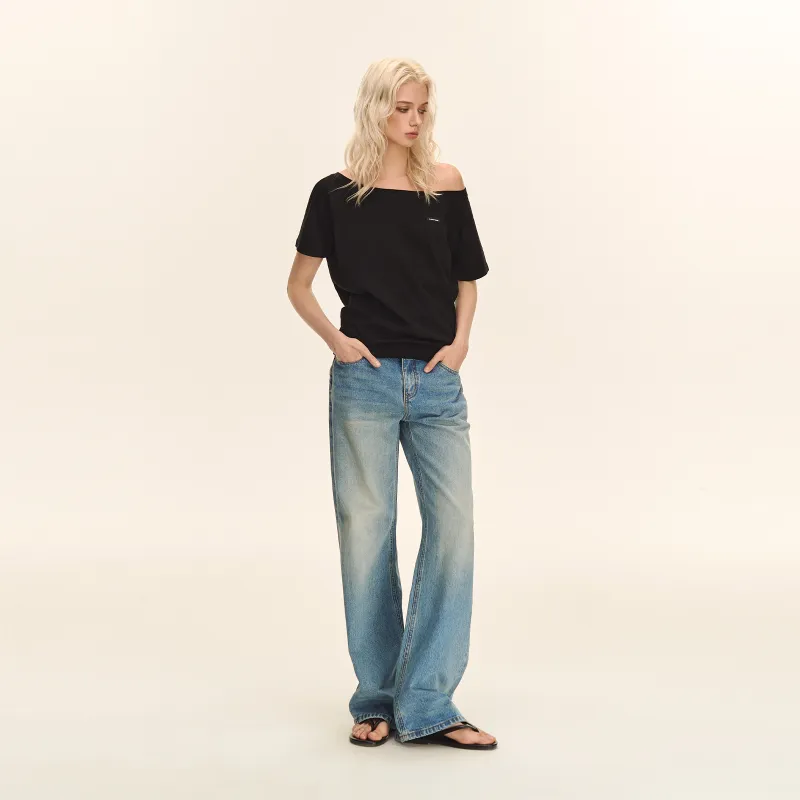 CLIMAX VISION Drop Shoulder Sleeve T Shirt Women's-12