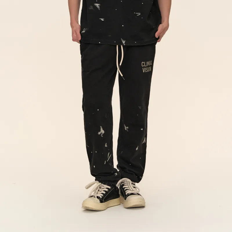 CLIMAX VISION Casual Pants Unisex Washed Black-3