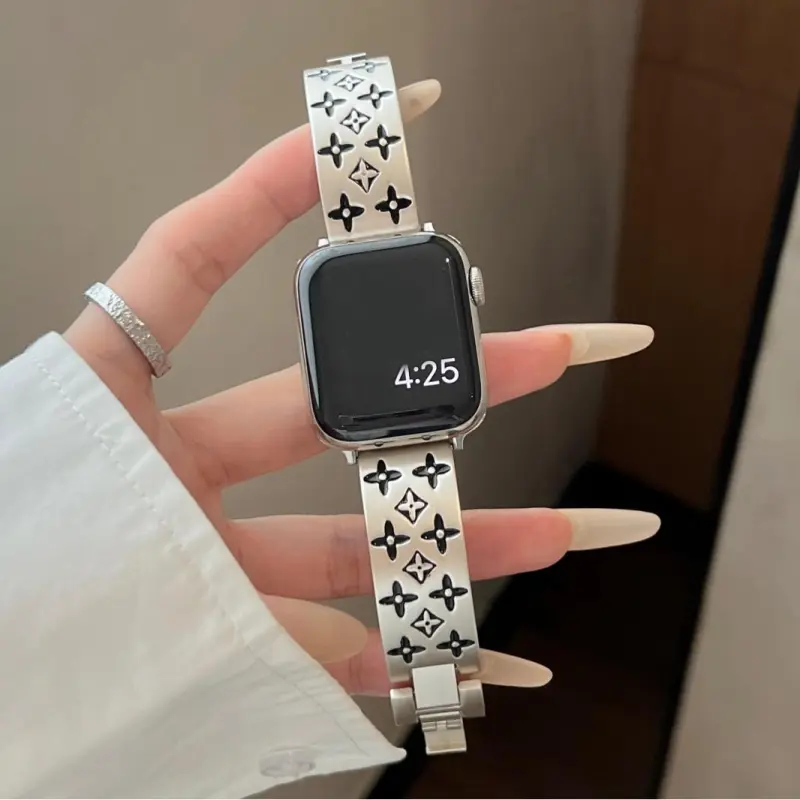 KVZUVUU Apple Compatibility Watch Band Metal-7