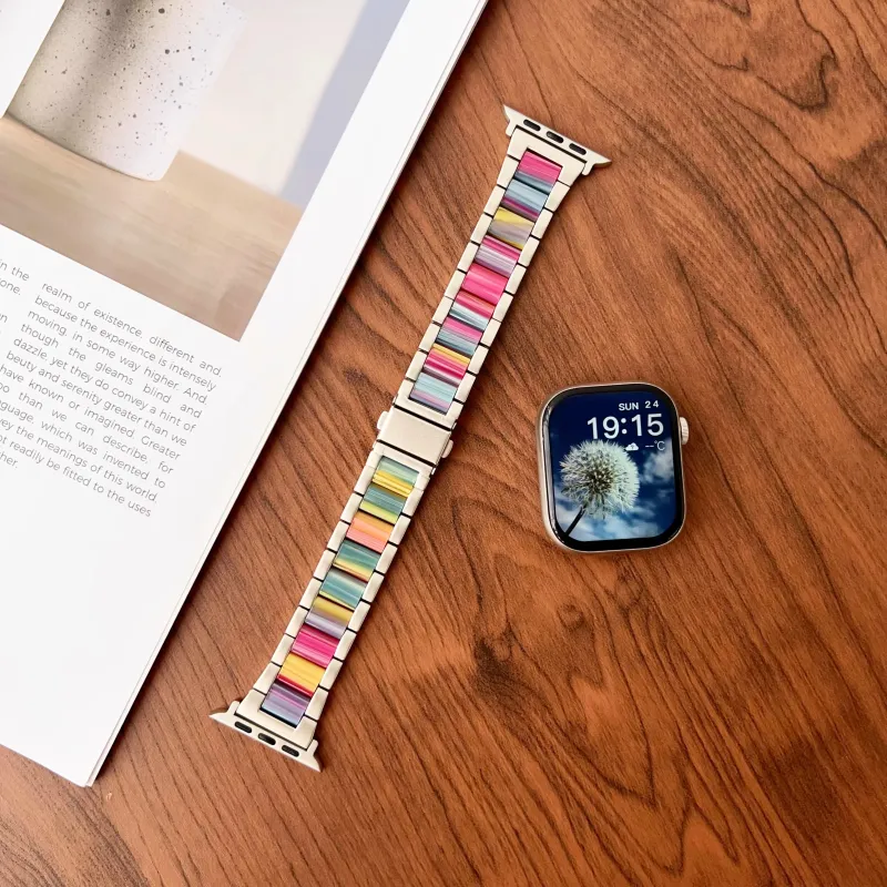 KVZUVUU Apple Compatibility Watch Band Metal-23
