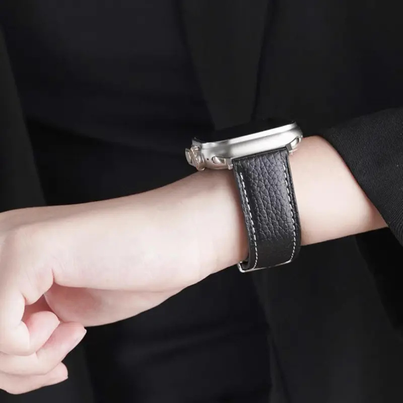 KVZUVUU Apple Compatibility Watch Band Leather-5