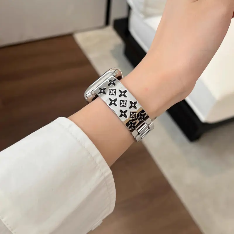 KVZUVUU Watch Band Apple Compatibility Metal-7