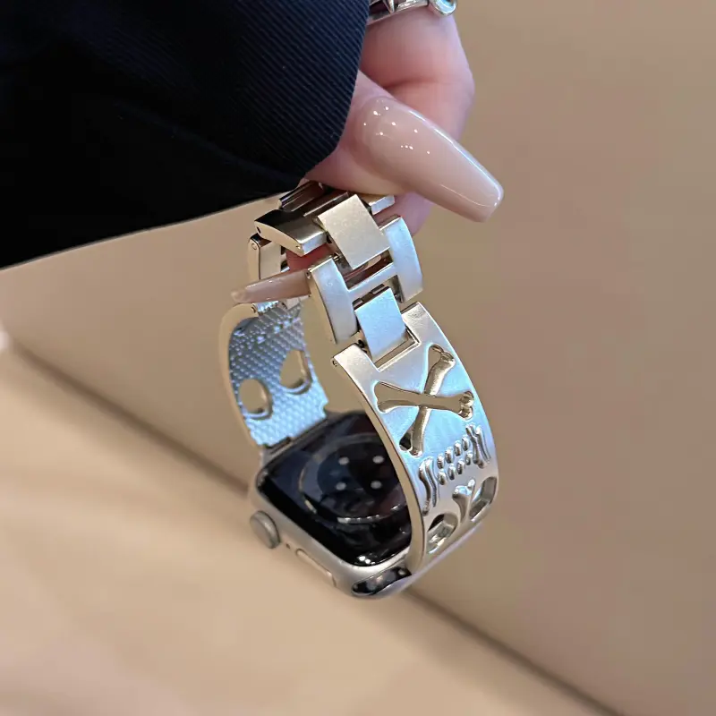 KVZUVUU Apple Compatibility Watch Band Metal-11