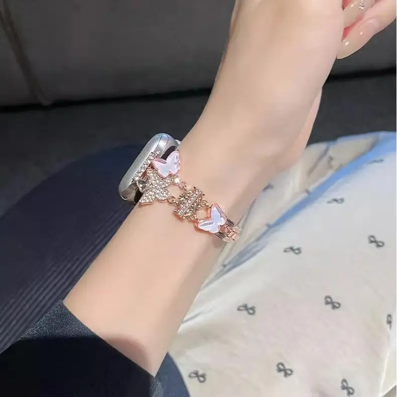 KVZUVUU Apple Compatibility Watch Band Metal-7