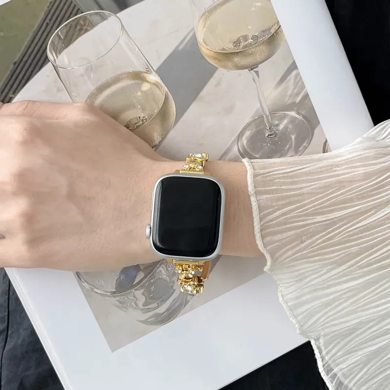 KVZUVUU Apple Compatibility Watch Band Metal-7