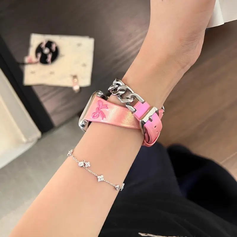 KVZUVUU Watch Band Apple Compatibility Cowhide Leather Material-15