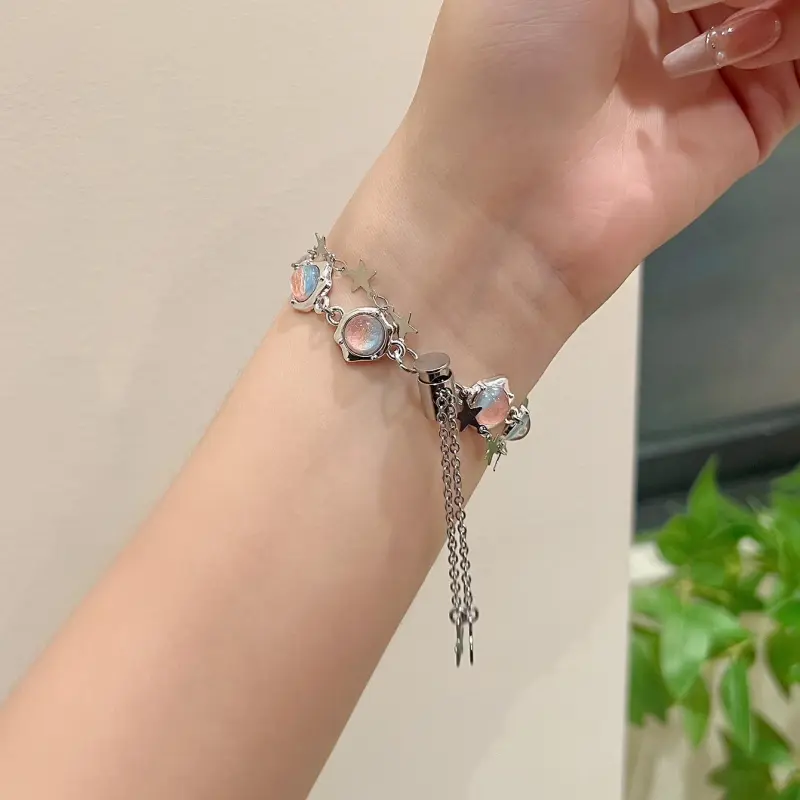 KVZUVUU Apple Compatibility Watch Band Cat's Eye Stone Material-4