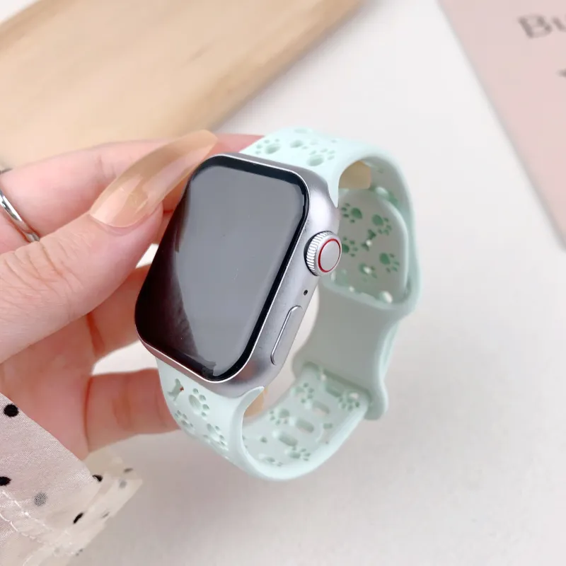 KVZUVUU Apple Compatibility Watch Band Silicone Material-9