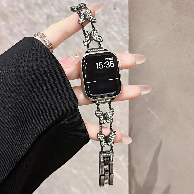 KVZUVUU Apple Compatibility Watch Band Metal-17