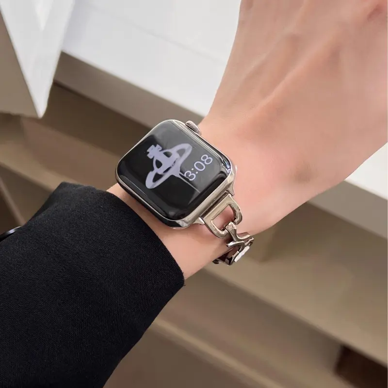 KVZUVUU Watch Band Apple Compatibility Genuine Leather Material-27