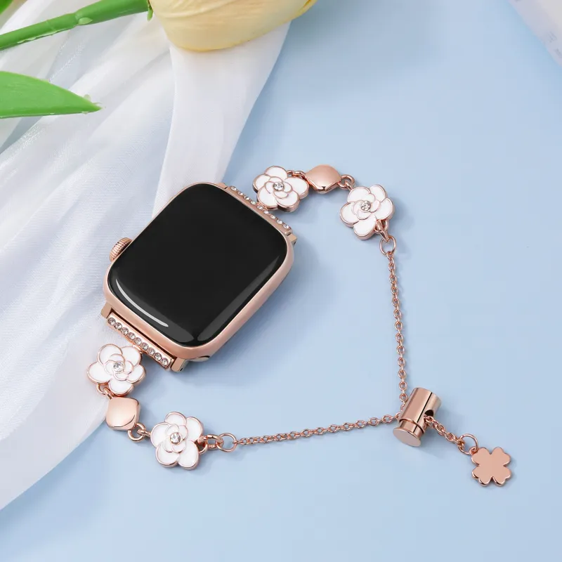KVZUVUU Apple Compatibility Watch Band Metal-6