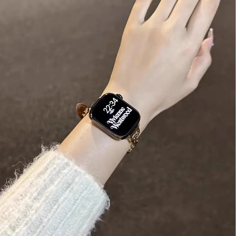 KVZUVUU Watch Band Apple Compatibility Metal-8