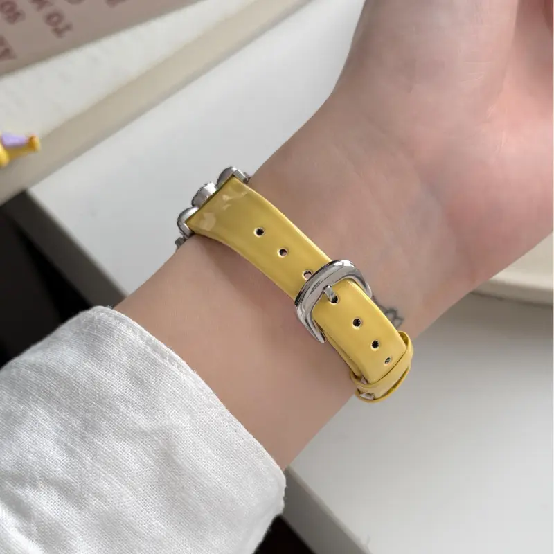 KVZUVUU Watch Band Apple Compatibility Cowhide Leather Material-11