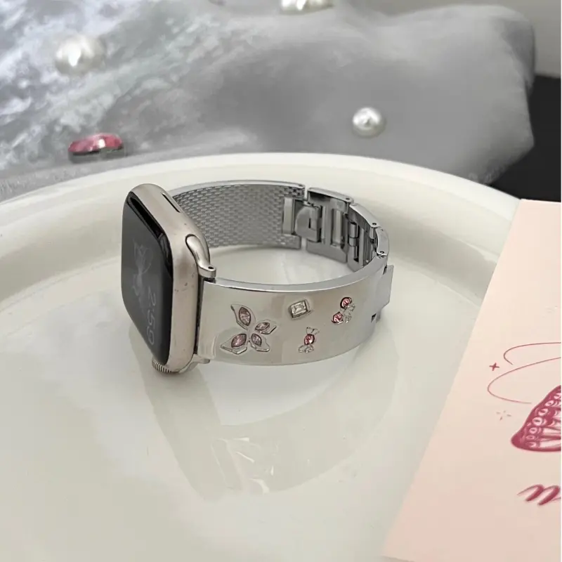 KVZUVUU Watch Band Apple Compatibility Metal-6