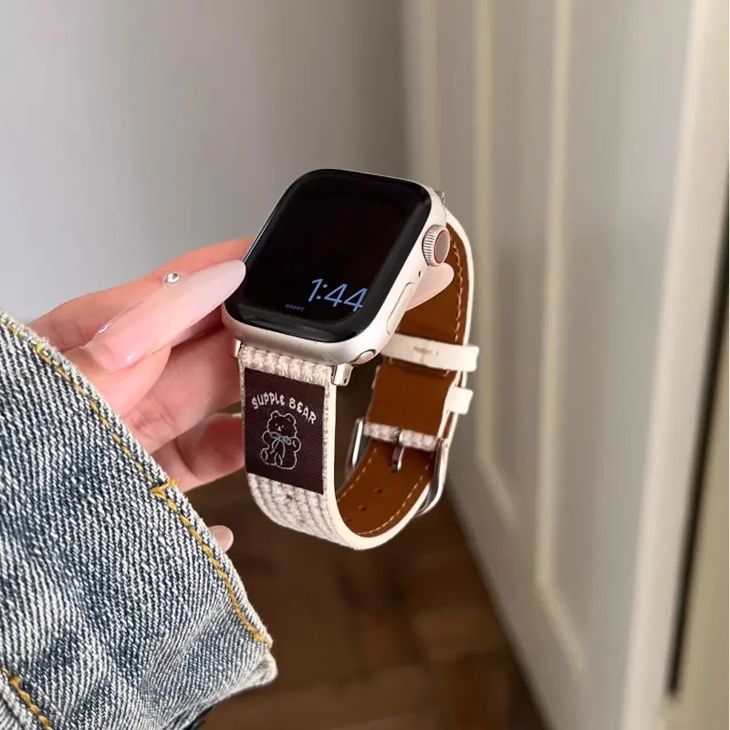 KVZUVUU Watch Band Apple Compatibility Leather-1