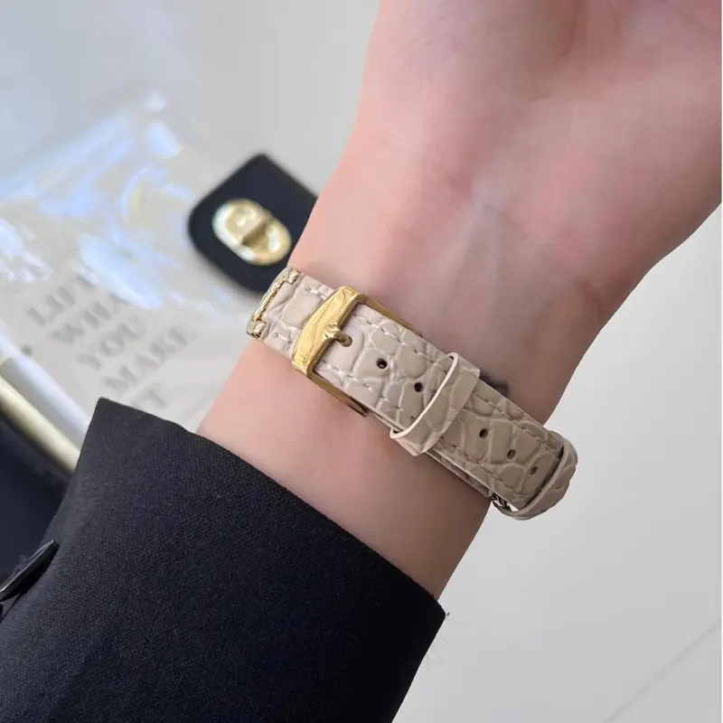 KVZUVUU Watch Band Apple Compatibility Genuine Leather Material-2