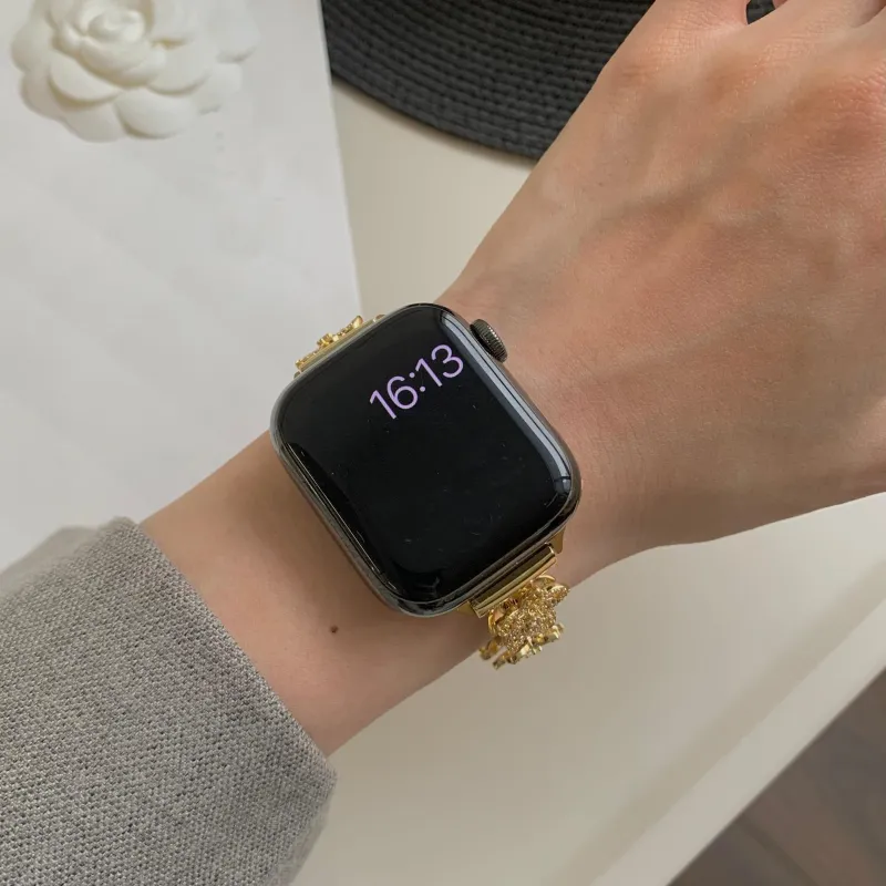 KVZUVUU Apple Compatibility Watch Band Metal-7