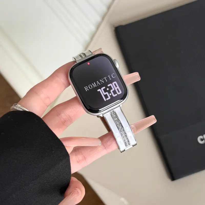 KVZUVUU Watch Band Apple Compatibility Metal-23