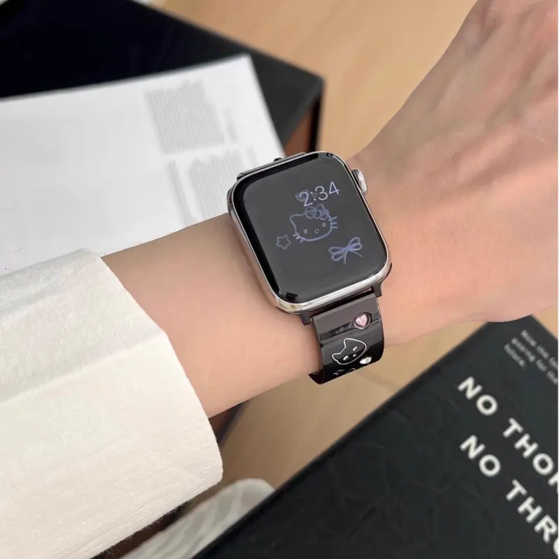 KVZUVUU Watch Band Apple Compatibility Metal-15