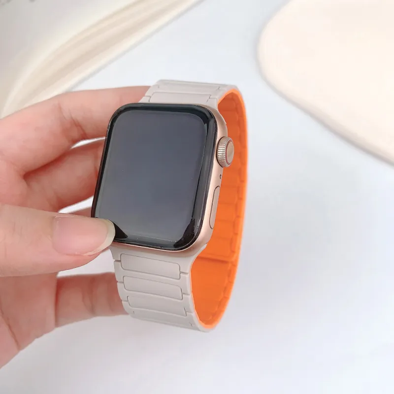 KVZUVUU Apple Compatibility Watch Band Silicone Material-14