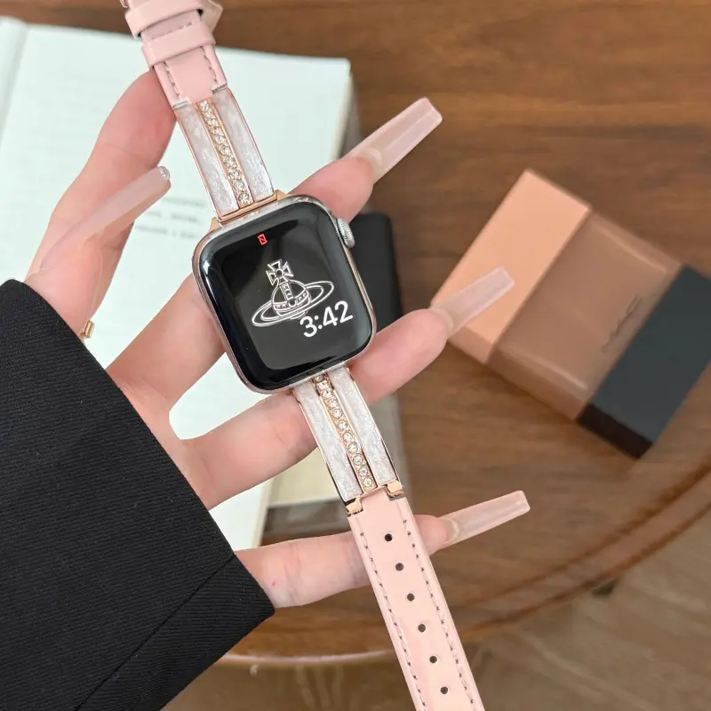 KVZUVUU Watch Band Apple Compatibility Metal-18