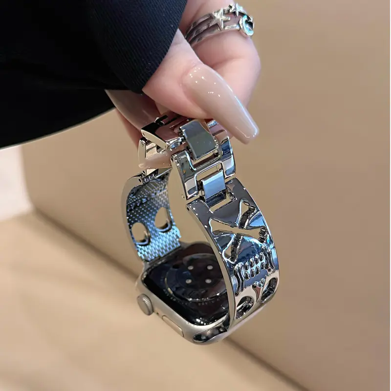 KVZUVUU Apple Compatibility Watch Band Metal-2