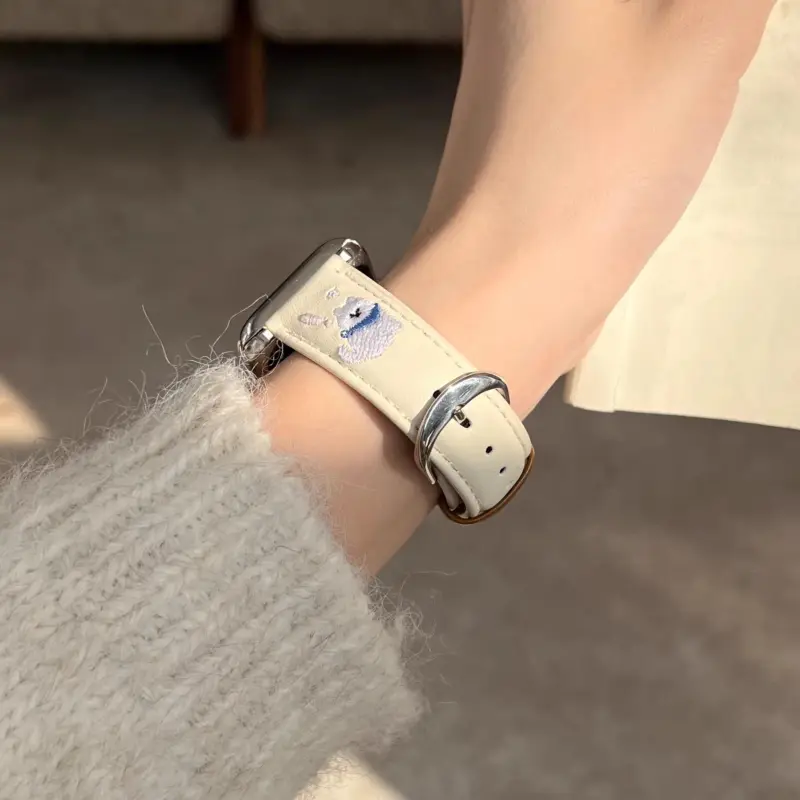 KVZUVUU Apple Compatibility Watch Band Metal-2