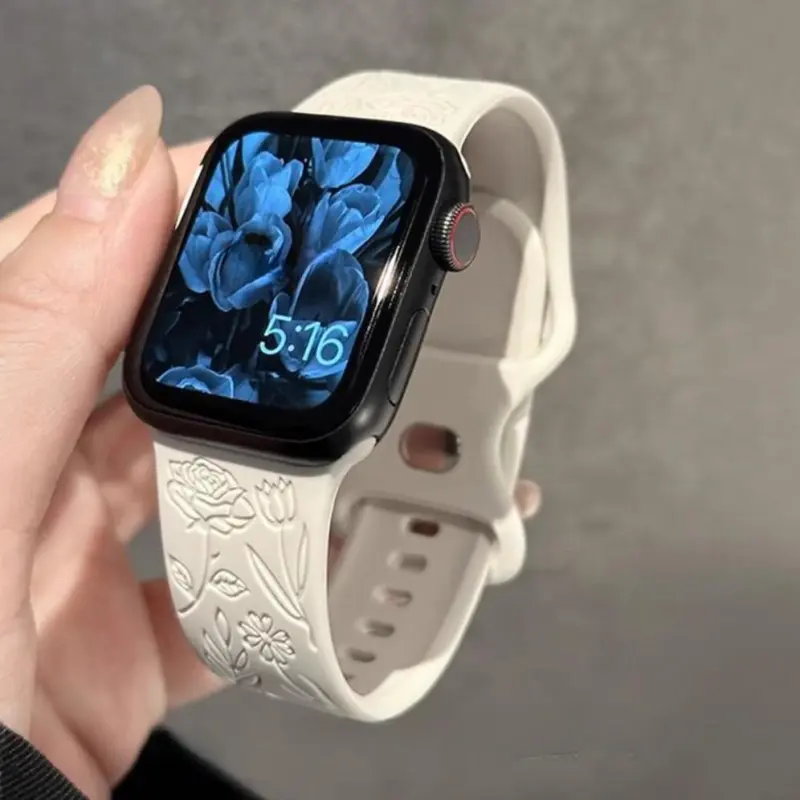 KVZUVUU IwatchS10/s9/8/7/6/Ultra Apple Compatibility Watch Band 195mm Silicone Material-2