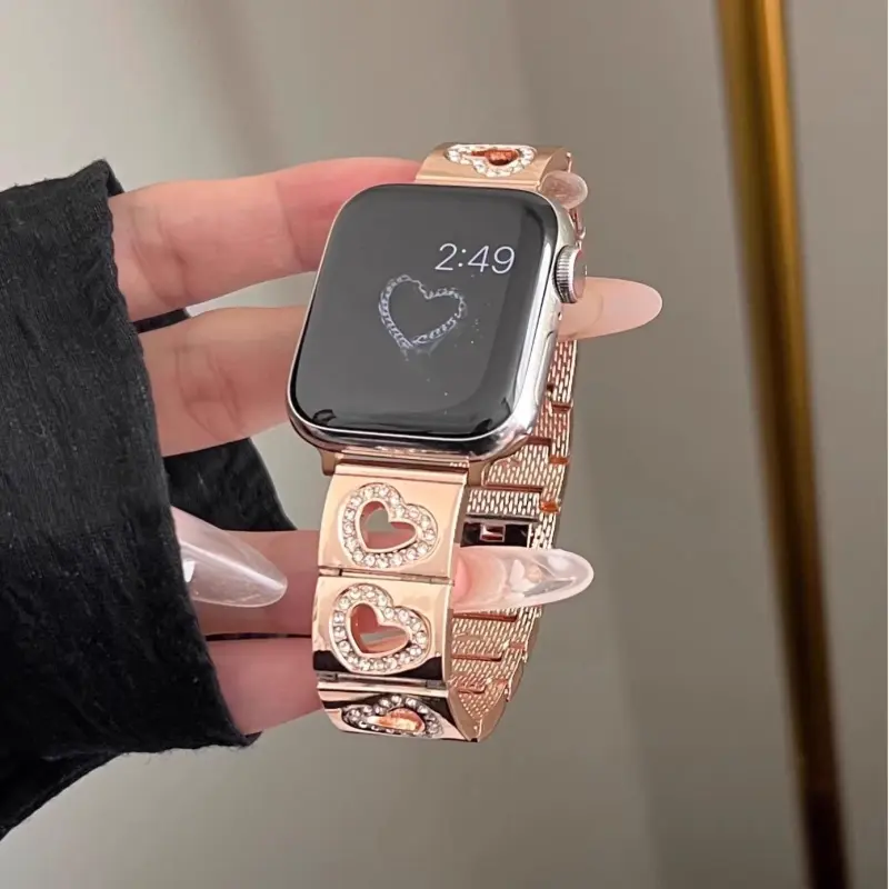 KVZUVUU Watch Band Apple Compatibility Metal-1
